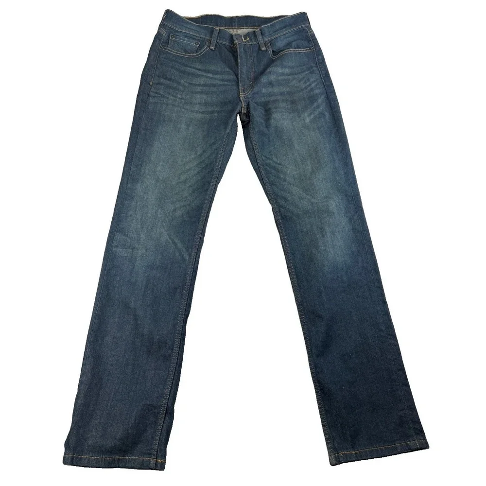 Levi's 514 Straight Fit Jeans Men's 30x32 Medium Wash Blue Denim Red Tab Cotton